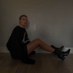 ZARA Safety Pin Knit Sweater